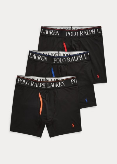Calzoncillos Polo Ralph Lauren Hombre Negros - 4D Flex 3-Pack - NCIZU1608